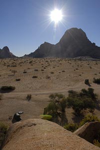 Campingplats i Spitzkoppe